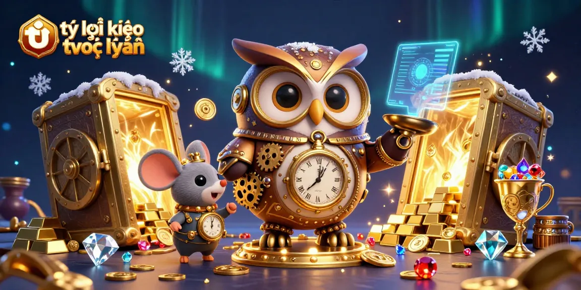 Engage in thrilling tỷ lệ kèo trực tuyến action with a time-traveling owl and mouse in a rich steampunk casino.