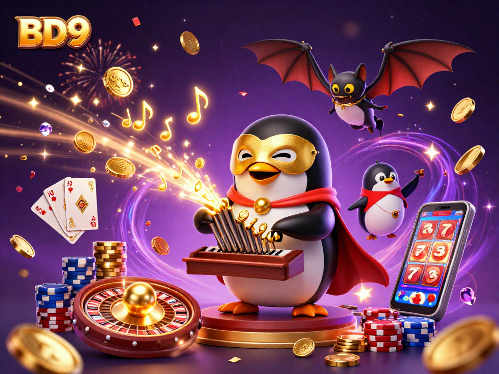 Immerse yourself in BD9's vibrant gaming world featuring exciting visuals and dynamic casino elements.