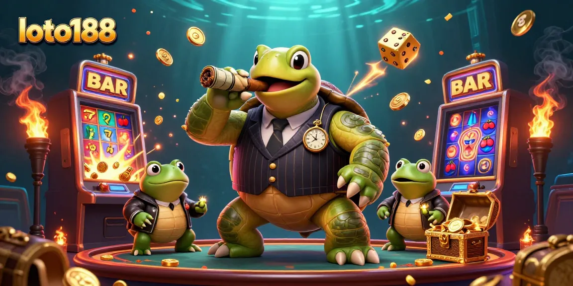 Experience the excitement of loto188 with a fun casino scene featuring colorful characters and immersive gaming elements.