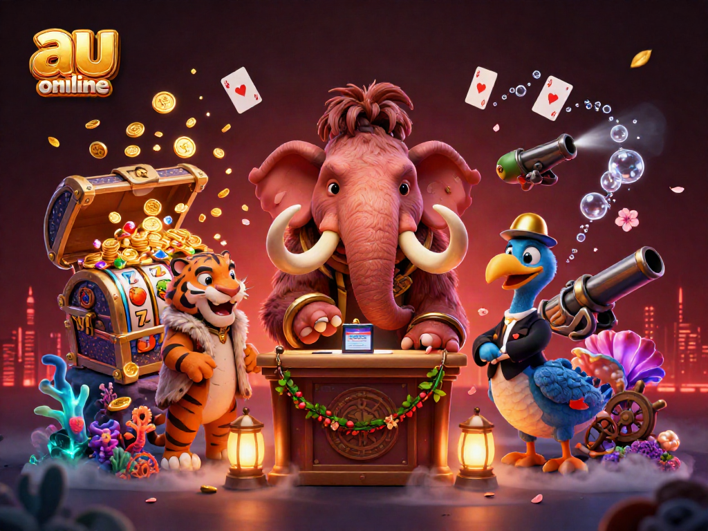 Experience the allure of au online casino with vibrant characters and stunning gaming elements.