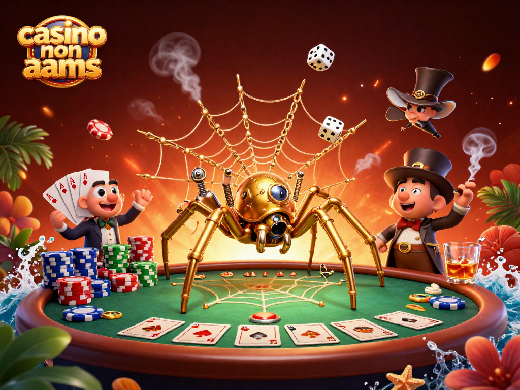 Visualizza la rete del ragno d'oro in un casinò non aams con dettagli ricercati.