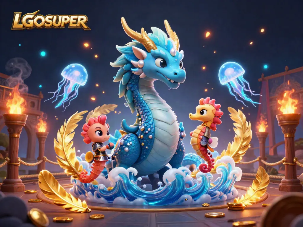 Engage with LGOSUPER's immersive slots experience featuring vibrant sea-themed characters and elements.