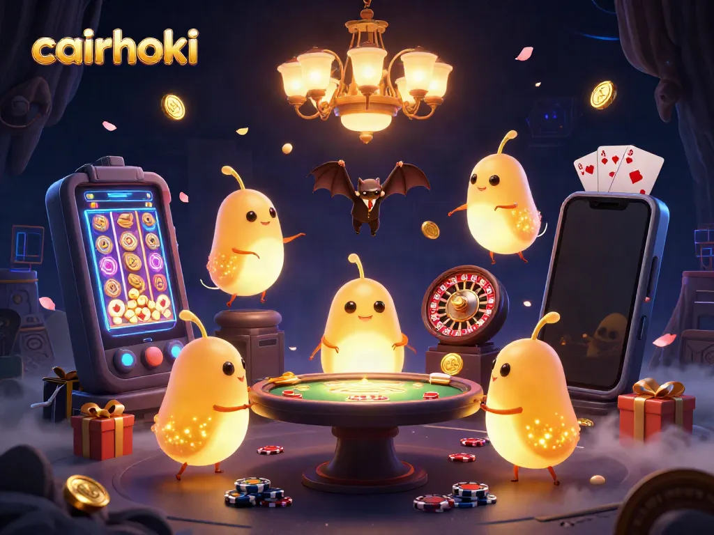 Gambarlah pengalaman bermain cairhoki dengan cahaya glowworms dan elemen kasino menarik.