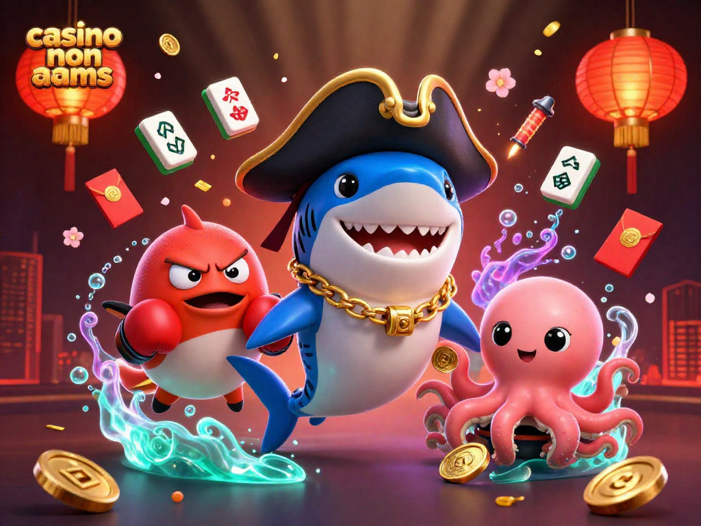 Slot e giochi innovativi nei casino non aams con un elegante squalo pirata e un polpo