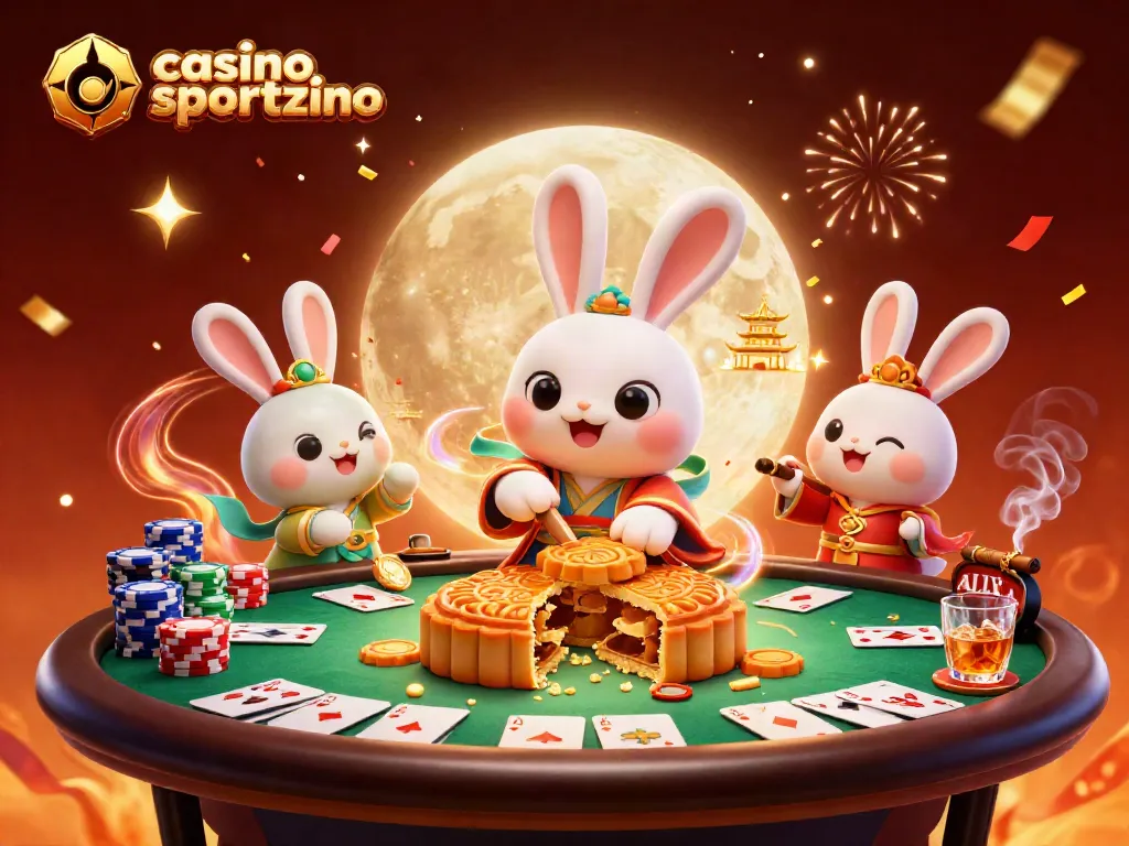 Experience exciting gaming action at a casino like Sportzino with festive visuals.