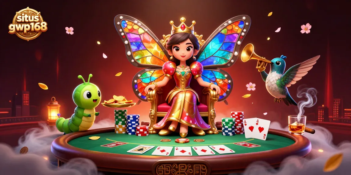 Menggoda pemain di situs gwp168 dengan ilustrasi kasino 3D yang mewah dan karakter menarik.