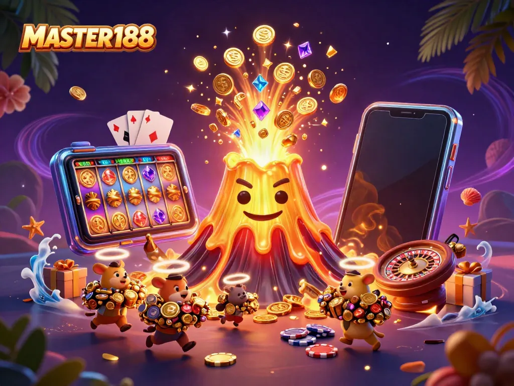 Immerse in thrilling gameplay with MASTER188’s vibrant casino treasures and dynamic treasures erupting.