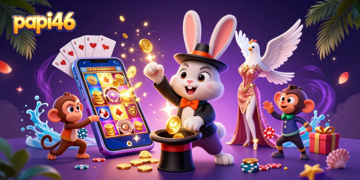 Memenangkan jackpot di papi46 dengan koin emas yang berkilau dan permainan slot yang menggoda.