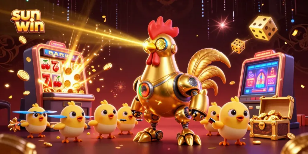 Engage with stunning slot games at Sun Win, featuring retro-futuristic elements and jackpot excitement.