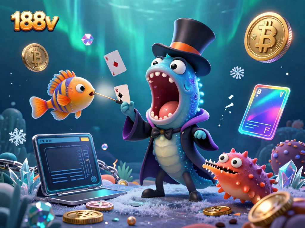 Experience thrilling casino magic with 188v featuring imaginative sea creatures dazzling in a vibrant underwater setting.