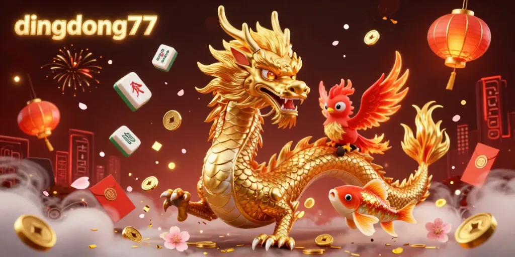 Experience thrilling wins with dingdong77's vibrant slot gameplay in a 3D fantasy world of adventure and riches.