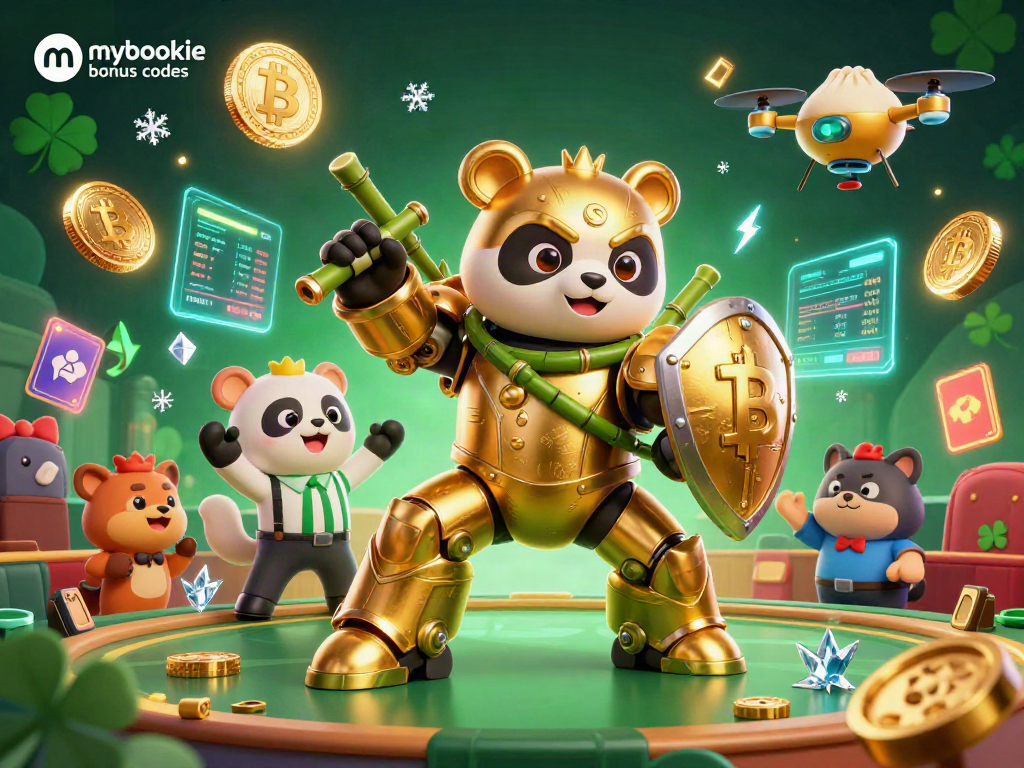 Experience winning with mybookie bonus codes in a lively casino arena featuring crypto elements.