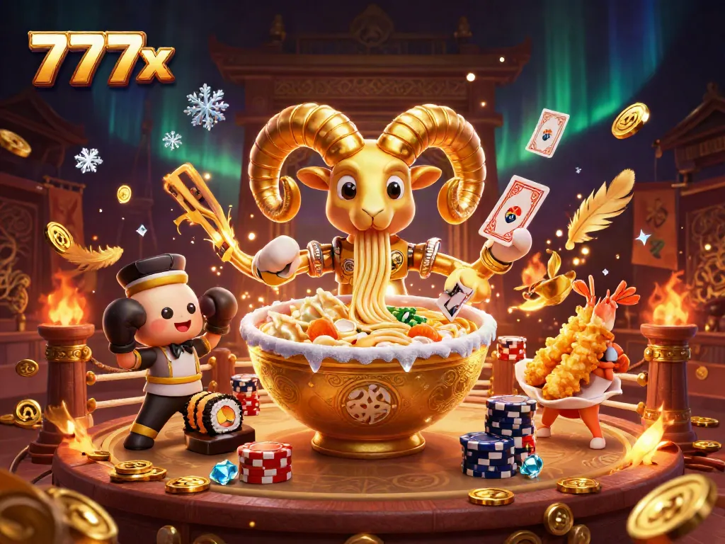 Engaging scene of 777x characters in a lively casino setting, showcasing a vibrant gaming atmosphere.